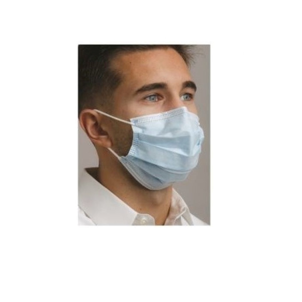 Defend Level 2 Dual Fit Ear-Loop Face Mask, Pleated - Young Specialties