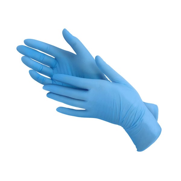 100ct Care Blue Nitrile Glove, 3.5mil - Young Specialties